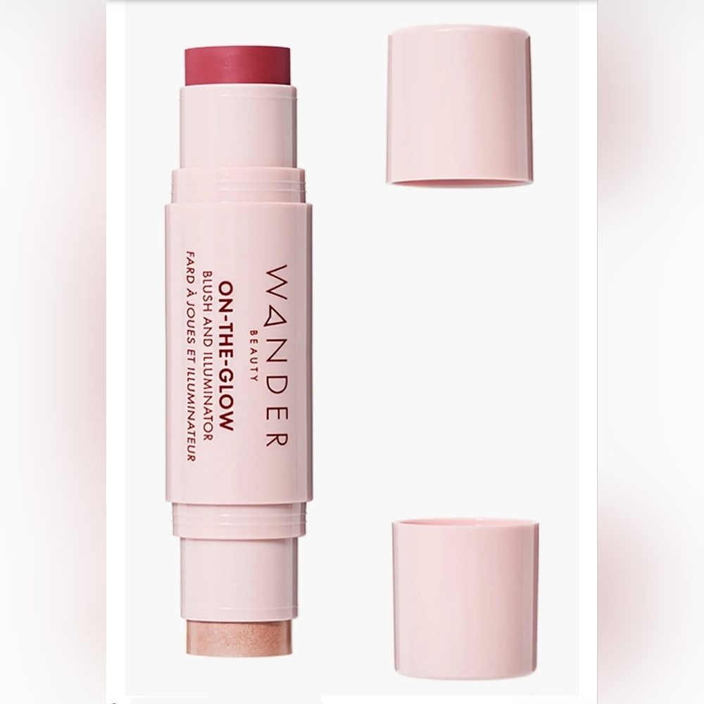 Wander Beauty On-the-Glow Blush and Illuminator - Strawberry Fields/Nude Glow
